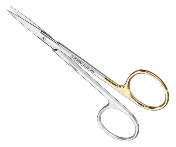 Naht- u. Zahnfleischschere, 11, 5 cm, gerade, Schneide super-cut Schliff